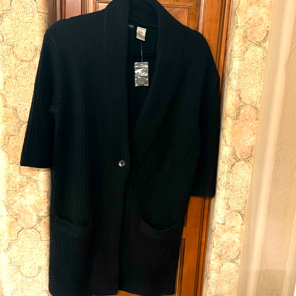 NWT cable cardigan wool & cashmere